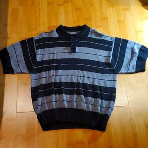 CHARLIE BROWN POLO SHIRT BLACK/GREY LOWRIDER cholo